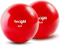 Yes4All Combo Weighted Toning Ball - 6lbs Pair - Smooth