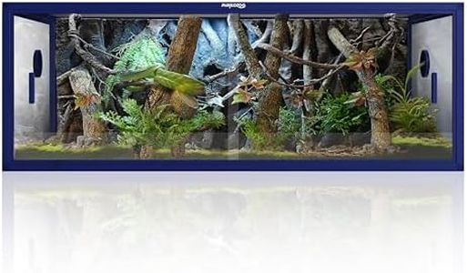 Phailozoo 85 Gallon Reptile Enclosure, Front Opening Tank for Easy Maintenance, Terrarium with Top Screen Ventilation, 48''x24''x18''