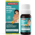 Mumsworld Probiotic Baby Drops with Vitamin D - Colic Relief for Babies & Newborns - Reduces Bloating, Wind and Crying - Probiotics for Babies & Children (10ml, 50 Servings)