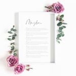 Maybe Poem Print | Love Poetry | Romantic Wall Art | Wedding or Anniversary Gift | UNFRAMED