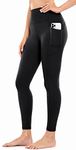 OVRUNS Yoga Pants for Women Tummy Control Gym Leggings with Pockets for Sport Athletic Workout Running - Pants Black - S