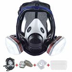 15 in 1 Reusable Full Face Cover, Full Face Respirator Wide Field of View for Painting, Machine Polishing, Chemical,Woodworking, Welding, Decoration Work, ,Dust Protector and Other Work Protection