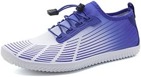 Water Shoes Mens Womens Beach Swim Shoes Quick-Dry Aqua Socks Pool Shoes for Surf Yoga Water Aerobics, Klein Blue, 7.5 Women/6 Men