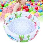 Inflatable Paddling Pool,3 Ring Portable Paddling Pools with Inflatable Safety Bubble Bottom,Indoor&Outdoor Water Play Swimming Pool for Pet,Summer Play Water Tools for Home and Travel