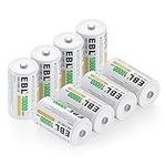 EBL Pack of 8 10000mAh Ni-MH D Cell