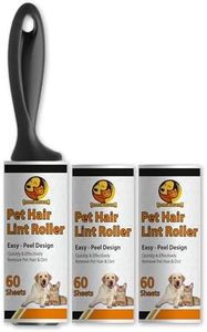 Foodie Puppies Pet Hair Remover Lint Roller with Handle and 2 Refills (180 Sheets) - Hair Remover for Dogs and Cats, Ideal for Clothes, Furniture, Coats, Car Seats, Carpets, Fabric, and Dust Cleaning