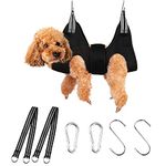 Dog Grooming Hammock Grooming Kit, Dog Harness for Small Dog and Cat with Widen Strap, Pet Nail Trimming Sling Hammock Helper Pet Supplies Grooming Table for Puppy Kitten Bathing Grooming (Medium)