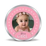 Precious Moments BIS Hallmarked Personalised New-Born Baby Girl 10gm 999 Pure Silver Coin by ACPL