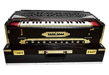 VRINDAVANBAZAAR.COM Premium Scale Changer Harmonium, Best Scale Changer, Concert, 3 Reeds, 9 Scales, 11 Stops, 37 Keys, Comes with a bag