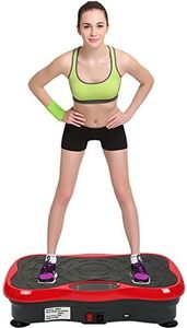 Plateforme Vibrante, pour Le Shaper de Corps Bureau Amincissant l'équipement de Forme Physique Oscillante Basic Fitness,Oscillante pour Perte de Poids équipement (53*32.5*12 cm (Noir + Rouge))