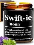 Rosa Vila Swiftie Candle, Taylor-Inspired Gifts for Swifties, Perfect Swiftie Gifts for Women and Music Merch Singer Fans with Definition of Swiftie, Best Birthday Gifts for Swifties