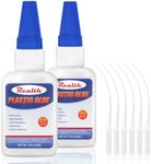 Plastic Model Glue 60g, Strong Clear Glue for Plastic, Instant Drying Heat-Resistant for Model Acrylic PVC Miniatures 3D Printing, with Anti-Clog Cap