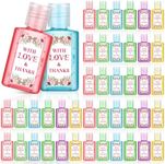 Gejoy 48 Pack Wedding Hand Sanitizer Bulk Bridal Shower Hand Sanitizer for Guests Personalized Travel Size Mini Hand Sanitizer Thank You Hand Sanitizer Party Favors for Wedding Bridal Baby Shower