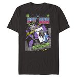 WARNER BROS Batman Wild Card Short Sleeve Tee Shirt, Black, Large