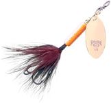 Strike King (BSPN14-563) Bitsy Spinner Fishing Lure, in-Line Spinner, 1/4-Ounce, Size 4 Hook, Gold Blade, Root Beer
