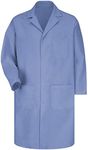 Red Kap Men's Lab Coat, Light Blue, X-Large