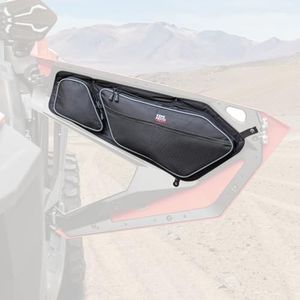 kemimoto Compatible with RZR PRO XP Door Bags, 2PCS 1680D Storage Bag Compatible with RZR with Removable Knee Pad and PVC Wear Resistant Zippers Compatible with Polaris RZR PRO XP 2020 2021 2022 2023