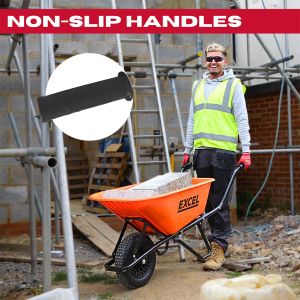 Excel Heavy Duty Wheelbarrow Cart – 100L HDPE Tray, 150kg Capacity