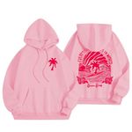 Pink Palm Puff Hoodie Kids 11-12,Womens Graphic Hoodie Oversized Sweatshirts Letter Print Pullover Pink Palm Puff Print Sweaters with Pocket Loose Casual Hoodie Coat Winter Fall Outfits Y2k Clothes