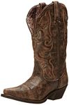 Laredo Women's Access Western Boot, Black/Tan, 9.5 M US