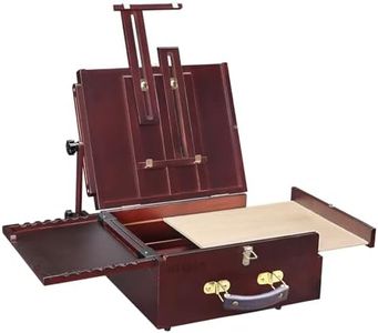 MEEDEN Pochade Box, Tabletop Easel for Painting, Portable Easel for Painting Canvas, French Art Easel for Painting Adult for Outdoor Travel Easel, Walnut