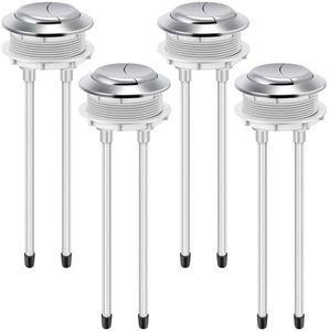 Enhon 2pack 48mm Toilet Tank Buttons, Flush Valve Dual Push Button Replacement Adjustable, Compatible with Glacier Bay Aquasource, American Standard, Twfords, Armitage Shanks, Geberit
