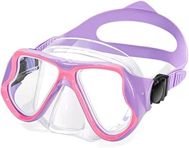 Freela Kids Swim Goggles with Nose Cover, Water Pool Beach Swimming Goggles Mask for Childrens Boys Girls Junior Youth 3-6 4-7 6-14 8-12 Age 5 6 7 8 9 10 11 12 13 14 Purple