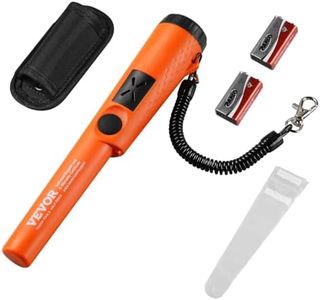 VEVOR Metal Detector Pinpointer, Partial Waterproof Handheld Pin Pointer Wand, 5 cm Detection Depth, 3 Modes, Treasure Hunting Probe with Holster, Waterproof Bag and 9V Battery, for Adults and Kids