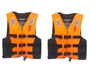 VBM Life Jacket pack of 10 Adult-Kids (Free Size) Swim Boating Vest Life Jacket Snorkeling Floating Swimming Surfing Water Sports Life Saving Jacket, Personal Flotation Safety Vest with Whistle