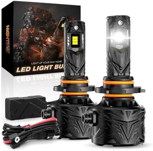 NIGHTEYE Upgraded 𝟗𝟎𝟎𝟓 Light Bulbs - 80000LM 6500K Cool White,240W Super Bright Driving Light,Plug and Play, Fan Cooling,Pack of 2