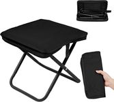 MOROVIK Folding Stool, Mini Outdoor Camping Stool, Portable Small Foldable Lightweight Hunting Seat with Zippered Carrying Bag, Folding Slacker Chairs for Fishing Travelling Picnics