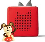 Toniebox Audio Player Starter Set with Bilingual Playtime Puppy - Listen, Learn, and Play with One Huggable Little Box - Red [English/French]