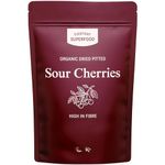 Everyday Superfood Organic Dried Sour Cherries 190g, Pitted, Unsweetened Tart Cherry