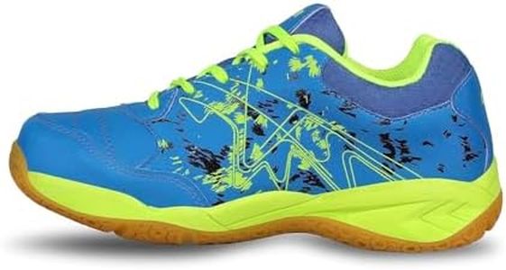 Aivin Breeze Men’s Badminton Shoes (Non-Marking) I Lightweight & Durable Indoor Sports Shoes for Squash, Table Tennis Blue