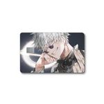 VAMP Anime Design Skin Stickers for Debit/Credit Card and ATM Cards | Matt Finish | Jujutsu Kaisen Gojo Anime Skin Sticker for Front Side of Card (Sataru Gojo-3, Full Rectangle Chip)