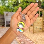 Daiyamondo Premium Metal Keychain Collection Iconic Game & Anime Characters Durable & Stylish Key Accessories (Smile Luffy,Multicolor)