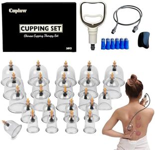 Cupluw Cupping Set, 24 Cups Cupping Kit for Massage Therapy, Chinese Cupping Therapy Set with Magnetics, Professional Vacuum Cupping Set for Cellulite Reduction Muscle Pain Relief with Manual Pump