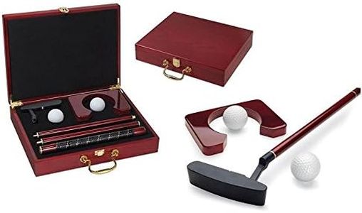 Generic Executive Wooden Golf Set with Compact Travel Case (Brown)