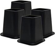 Kings Brand Heavy Duty 6-inch Bed Risers Furniture Riser Great for Under Bed Storage Set of 4