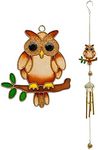 Garden Chime Owl On Branch Wind Chime Small