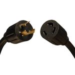 Tripp Lite Heavy-Duty Power Extension Cord 30A, 10AWG (NEMA L6-30P to NEMA L6-30R) 1-ft.(P041-008)