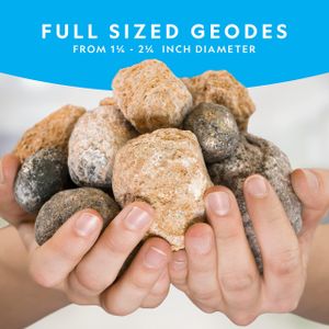 National Geographic Premium Geodes Kit – 10 Break Open Crystal Rocks