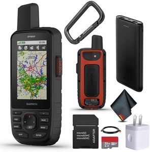 Garmin GPSMAP 67i Rugged Hiking GPS Handheld, Premium inReach Satellite Technology, 425 Hr of Battery Life, Two-Way Messaging, Interactive SOS, Mapping Bundle with Accessories