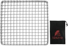 DZRZVD-The Bushcraft Backpacker's Grill Grate-Welded Stainless Steel Mesh (Upgrade Camping Fire Rated)-7.48"X7.48"