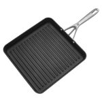 ZWILLING Motion 11-Inch Flat Aluminium Square Grill Pan, Black, 28cm