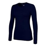 Terramar Vertex Expedition Weight Long Sleeve Tops, Ink Mélange, Large/(14)