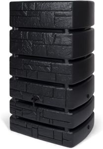Kreher XXL Wassertonne Tower Stone mit Wasserhahn. Tolle Stein Optik in Anthrazit, 500 Liter Nutzungsvolumen. Maße (BxTxH): 77,5 x 58,3 x 130 cm