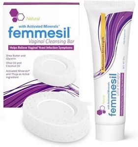 Femmesil Cream, Vaginal Yeast Infection Treatment for Women + Vaginal Soap Bar 2-Product Kit, Natural Antifungal Cream to Relieve Feminine Itch & Irritation (1oz Tube & 75g Soap)