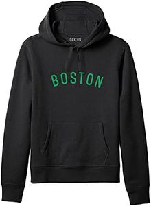 Daxton Adult Unisex Soft Pullover USA Cities States Comfort Hoodie Fleece Sweatshirt, Boston Black Green, 2XL