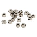 Landing Gear Stopper Set, 20Pcs RC Plane Landing Gear Stopper Set Wheel Collar 3.1mm Stainless Steel Exquisite Craftsmanship Model Aircraft Parts Landing Gear Stopper Set